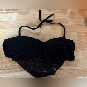 Apt 9 Strapless bandeau black swim top and bottom xl top and large bottom